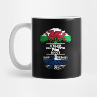 Welsh Grown With Finn Roots - Gift for Finnish With Roots From Finland Mug